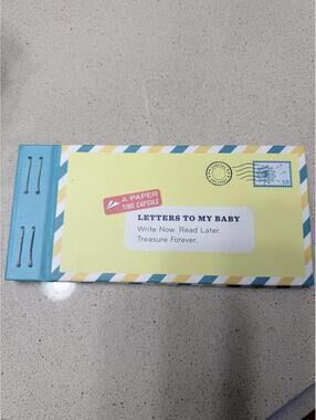 Letters to My Baby Paper Time Capsule Keepsake Notebook NEW